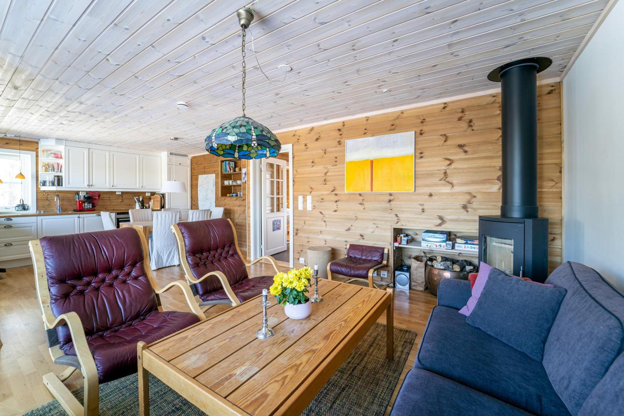 Three-Bedroom Holiday Cottage Tjorhom Exterior photo